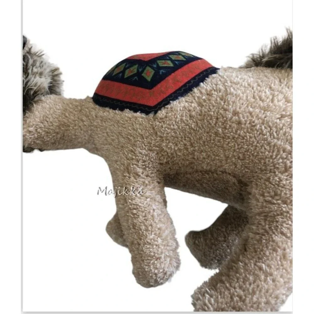 Camel Dog Stuffed Toy Bow Wow Pet Cuddle Toss Fetch Play Squeak Squeaky 13